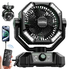 8136 Coldsky Multi Functional Portable Fan 20000mah Battery With Led Light