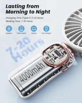 Xy-88 Coldsky Portable Handheld Fan 4000mah Battery Operated 3 In 1 Multifunction Personal Tr #2