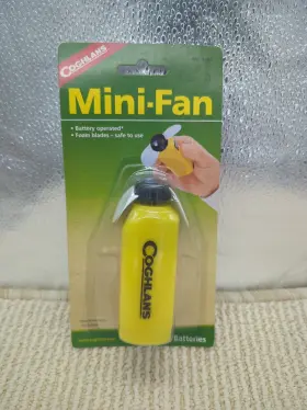 Coleman 056389094857 Coghlans 9485 Battery Operated Personal Mini Fan In Yellow