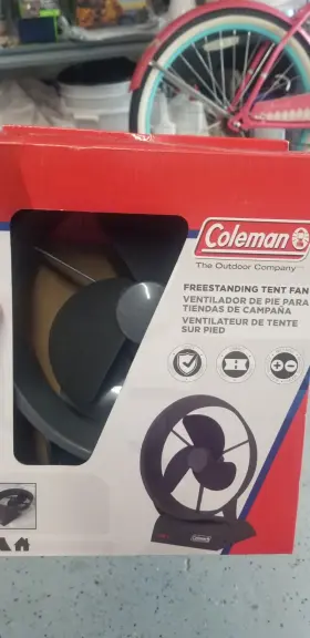 0720-01050 Coleman Battery Operated Fan Freestanding Portable For Camping
