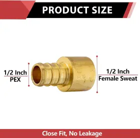 1t-nyg9-lb8i Coleman 10 Pieces Pex Fittings 1/2 Inch X Female Sweat Copper Adapter Over Tub #2