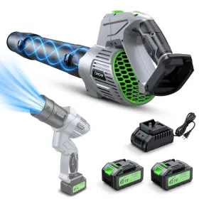 250605-009 Comchoi Electric Leaf Snow Blower Cordless 900 000 Rpm 2 X 4.0ah Batterie... Fast Ship