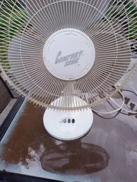 Comfort Zone 313088971958 Quiet 3-speed 16-inch Table Fan White Tested Works Good #2