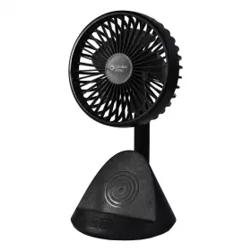 Comfort Zone 445006937913 4 Inch 3-speed Personal Fan With Phone Charger