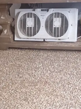 B0bdggrqzz Comfort Zone Twin Window Fan With Quiet Setting Reversible Airflow Control 9 Inch 3 Speeds