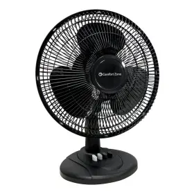 Cz121bk Comfort Zone 12 Inch High Velocity 3 Speed Adjustable Oscillating Table Fan Used