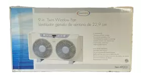 Cz310r Comfort Zone Feature 9 Inch 3-speed Reversible Twin Window Fan White