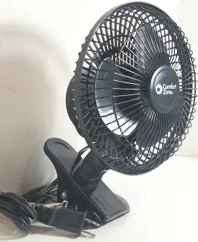 Cz6cdx Comfort Zone 6 Inch Black 2-speed Desk Clip Electric Fan #2