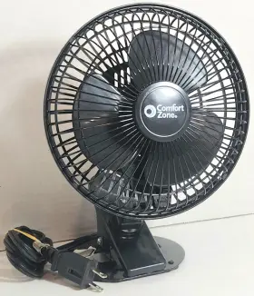 Cz6cdx Comfort Zone 6 Inch Black 2-speed Desk Clip Electric Fan
