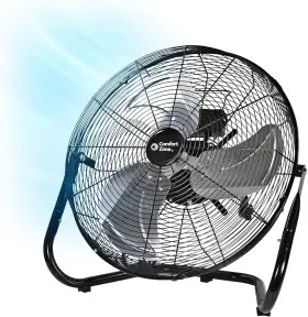 Czhv18bk Comfort Zone Cradle Floor Fan Electric High-velocity 180 18 Inch Black