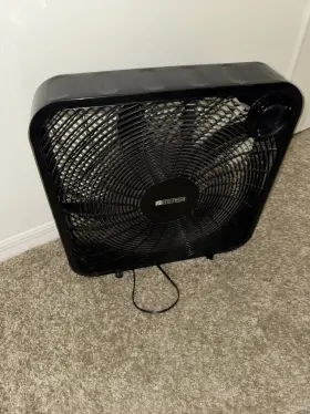 Czhv8usb Comfort Zone Cz9bwt 9 Inch 2-speed Portable Box Fan - Black