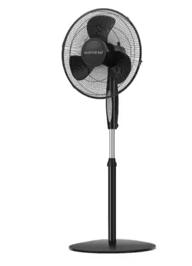 Czst161btebk Comfort Zone 16 Inch 3-speed Oscillating Pedestal Fan With Adjustable Tilt And Height