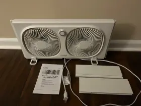 Lc329wt Comfort Zone Dual Window Fan Lc329