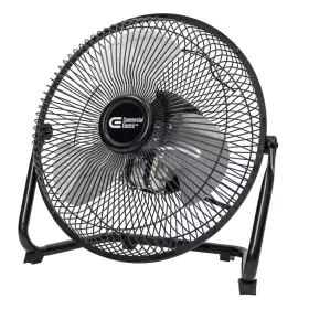 Commercial Electric 705353934926 Speed High Velocity Floor Fan In Black With Wall Mount Bracket 9 Inch 3