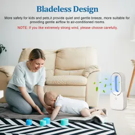 Conbola 408681170533 Rechargeable Desk Fan Bladeless Battery Operated Small Usb Quiet Table 1 #3