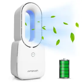 Conbola 408681170533 Rechargeable Desk Fan Bladeless Battery Operated Small Usb Quiet Table 1