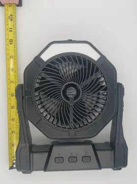 Cool Life 727309188870 Quiet Battery-powered Misting Fan With Led Light And Non-slip Base For Outdoor Use #3
