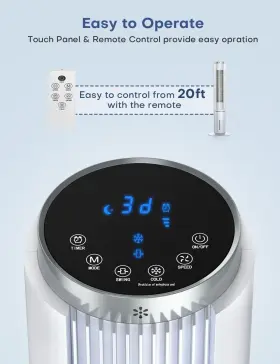 Coolech 703052258022 42 Inch Evaporative Air Cooler With Remote &led Touch Screen 4 Mode &3 Speed 1 #2