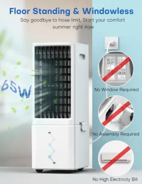 Coolech 782068048483 Portable Air Conditioners With Remote 4 Modes And 3 Speeds Waterless #2