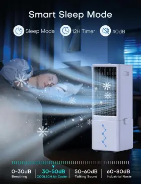 Coolech 782068048483 Portable Air Conditioners With Remote 4 Modes And 3 Speeds Waterless #3