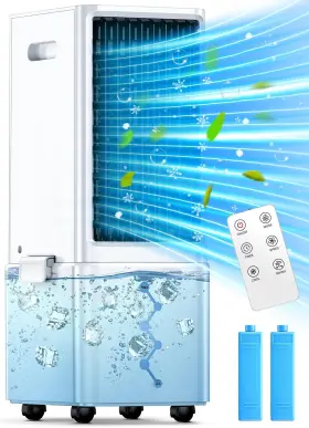 Coolech 782068048483 Portable Air Conditioners With Remote 4 Modes And 3 Speeds Waterless