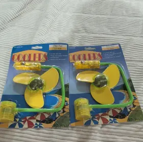 Ac12504-24 Coolers Flex Fan 12 Volt Portable Flexible Arm Led Yellow Green Pack Of 2