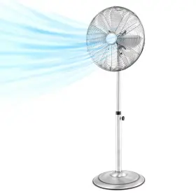Hcst01393 Costway 16 Inch Standing Pedestal Fan With 3 Speed Settings Carrying Handle Aluminum Blades