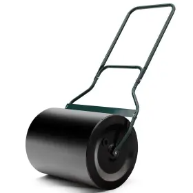 T411-spa25108 Costway Outdoor Use 16 Inch X 19.5 Heavy Duty Poly Push Tow Lawn Roller Black