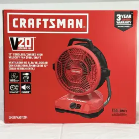 Cmxefxa511214 Craftsman V20 12 Inch 3 Speed High Velocity Industrial Fan 1400 Cfm Indoor