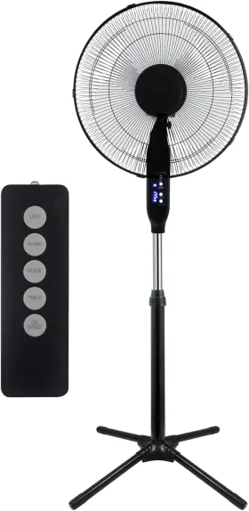 Th6069 Craig 16 Inch Oscillating Stand Fan With Remote Control 90 Degree Os