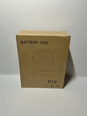 Crst-d12-b Crst 20000mah Rechargeable Camping Fan - Battery Operated With Light And Remote