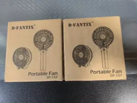 Df-157 D-fantix 2 Pks Small Portable Handheld Personal Mini Fan Rechargeable Black #11