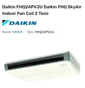 Fhq24pvju Daikin Fhq Skyair Indoor Fan Coil 2 Tons