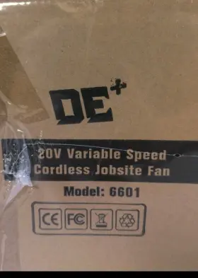 6601 De 762765044056 20v Variable Speed Cordless Jobsite Fan Model