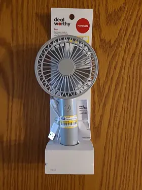 471-7 Deal Worthy Personal Hand Held Rechargeable Usb Fan - Dealworthy