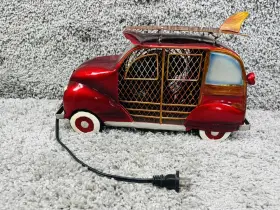 Db3172 Deco Breeze Euro Car Figurine Fan Station Wagon With Surfboard Table Top #2