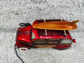 Db3172 Deco Breeze Euro Car Figurine Fan Station Wagon With Surfboard Table Top #3