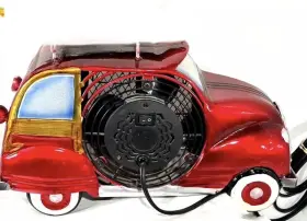 Dbf0286 Deco Breeze Euro Car Figurine Fan Station Wagon No Surfboard Table Top #3