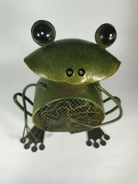 Dbf0361 Deco Breeze Electric Frog Fan Tall Metal Sculpture Decorative Tested #3