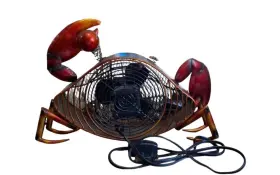 Dbf0255 Deco Breeze Dbf0396 Crab Figurine Fan 2-speed Tabletop Sea Life Beach Unique