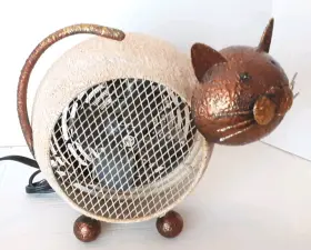 Dbh5421 Deco Breeze Cat Portable Table/desk Heater Decorative Sculptured Cat/kitten