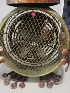 Dbh5423 Deco Breeze Bronze Metal Frog 2-speed Electric Circulating Fan Heater 12 Inch Tested #2