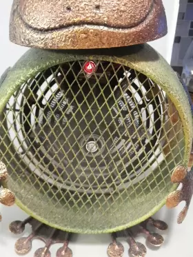 Dbh5423 Deco Breeze Bronze Metal Frog 2-speed Electric Circulating Fan Heater 12 Inch Tested #3