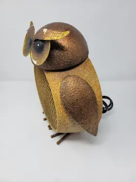 Dbh5424 Deco Breeze Bronze Black Metal Owl Two-speed Electric Circulating Fan Heater 12 Inch #2