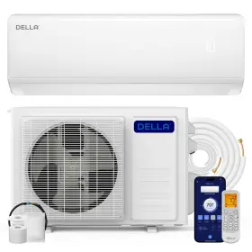 Della 192928062236 Econo Series 11000 Btu Mini Split Air Conditioner 17 Seer2 With Heat Pu