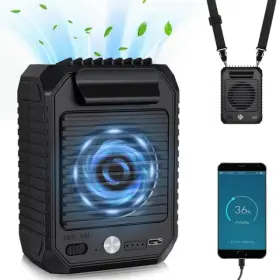 Ybfs-01 Deller Portable Waist Clip Fan 10000mah Battery Powered Hands-free Cooling Body