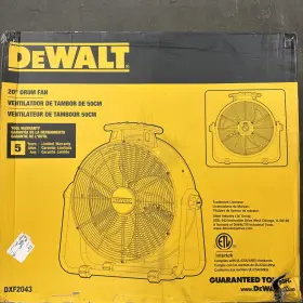 Dxf-2042 Dewalt Drum Fan 20 Inch 3-speed Heavy-duty Metal Housing Dcf2043