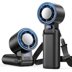 Deyhoc 942492305680 Portable Handheld Turbo Fan 1-199 Speed Adjustable With Led Display High-po