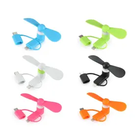 Dhcndf 617395584383 Mini Cell Phone Fan - Colorful And Powerful 3-in-1 Compatible For Iphone
