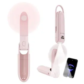 Ywe-1058 Digibond Pink Handheld Fan Portable Bullet Shape 2000mah Pink-2000mah